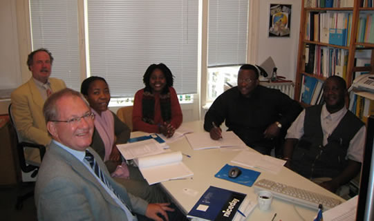 Photo Training visit Namibian Economists in The Hague, July 2007