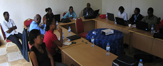 Macromodel workshop with experts of MINECOFIN in Rwanda Sept 2010